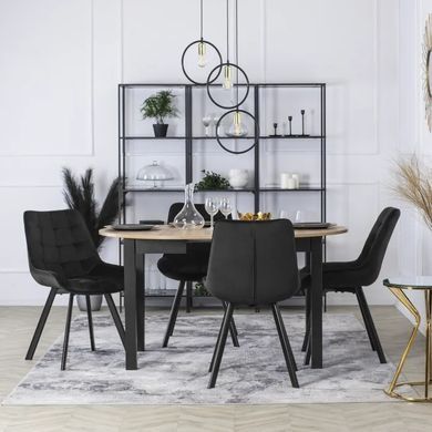 Стул бархатный MEBEL ELITE RICK Velvet Черный фотография