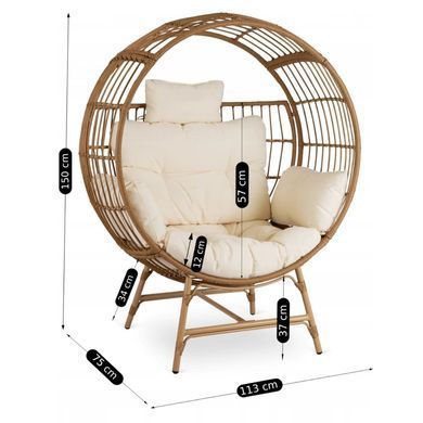 Кресло MEBEL ELITE TAMPA Беж фотография