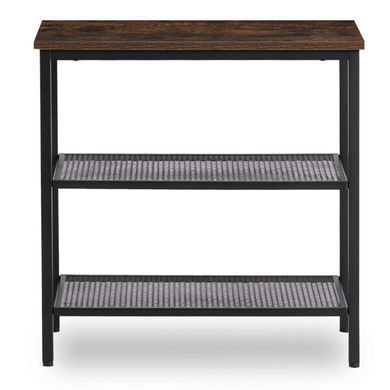 Журнальний столик MEBEL ELITE CARTER 60*30 рустикальний дуб/чорний фотографія