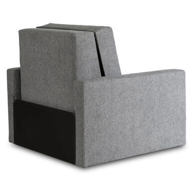 Крісло розкладне MEBEL ELITE MILAN 1, 98 см MEBEL ELITE Сірий / тканина фотографія