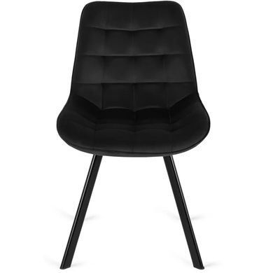 Стул бархатный MEBEL ELITE RICK Velvet Черный фотография