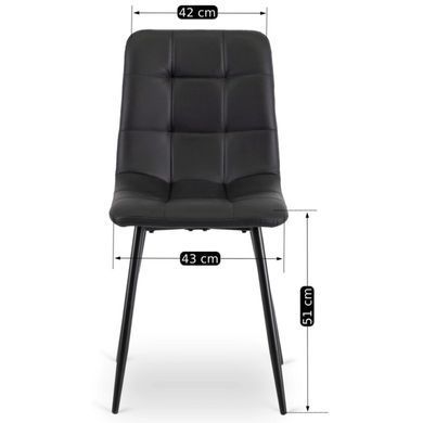 Стілець MEBEL ELITE DALVIN Чорний фотографія