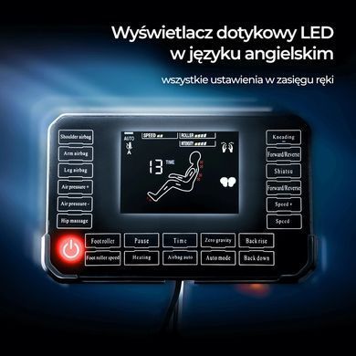 Массажное креслоMEBEL ELITE VX MAX экокожа Коричневый Меню на английском языке фотография