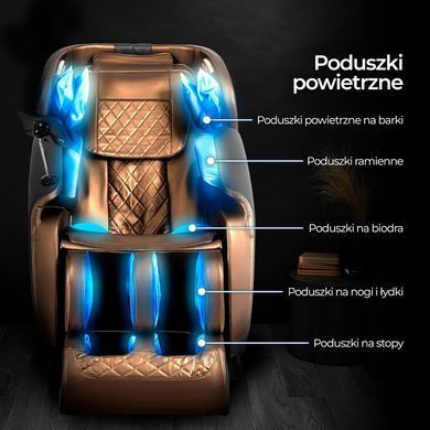 Массажное креслоMEBEL ELITE VX MAX экокожа Коричневый Меню на английском языке фотография