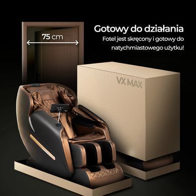 Массажное креслоMEBEL ELITE VX MAX экокожа Коричневый Меню на английском языке фотография