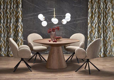 Стол Обеденный HENDERSON Halmar 136х136 Орех фотография