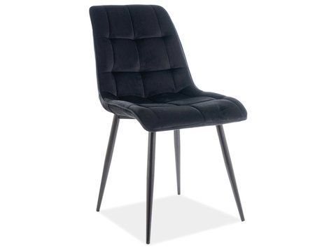Стул CHIC MATT Velvet Signal Черный фотография