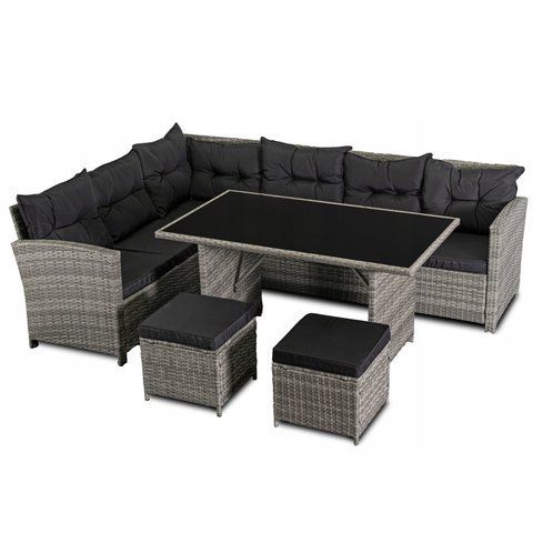 Комплект садових меблів MEBEL ELITE DALLAS Сірий