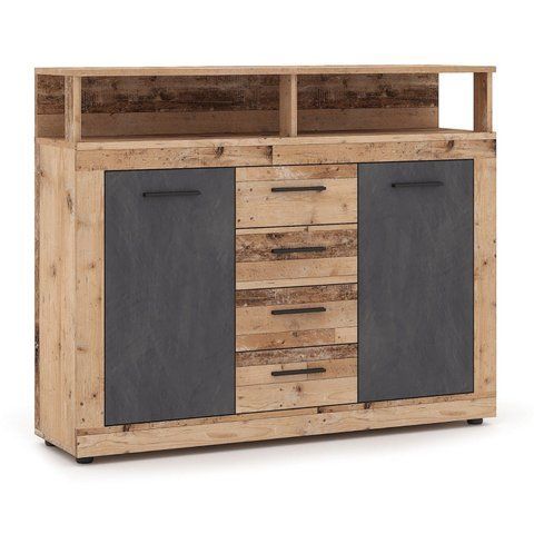 Комод MEBEL ELITE BLAGO MIDI B 120 необработанный дуб фотография