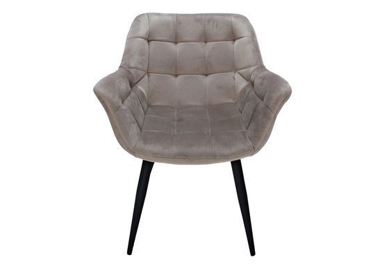 Крісло ELEGANTE Velvet Intarsio Бежевий фотографія