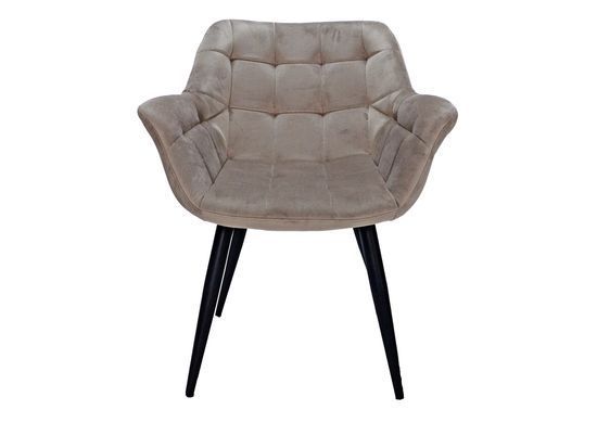 Крісло ELEGANTE Velvet Intarsio Бежевий фотографія