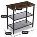 Журнальний столик MEBEL ELITE CARTER 60*30 рустикальний дуб/чорний