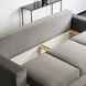 Диван 3-х местный бархатный MEBEL ELITE EMIL Velvet 230 см Серый