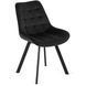 Стул бархатный MEBEL ELITE RICK Velvet Черный