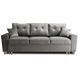 Диван 3-х местный бархатный MEBEL ELITE EMIL Velvet 230 см Серый