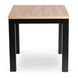Комплект стол раскладной MEBEL ELITE MAX 80(160)х80 см Дуб Крафт Черный +4 стулья CHRIS Черный