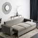 Диван 3-х местный бархатный MEBEL ELITE EMIL Velvet 230 см Серый