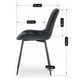 Комплект стол раскладной MEBEL ELITE MAX 80(160)х80 см Дуб Крафт Черный +4 стулья CHRIS Черный