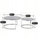 Набор журнальных столиков (2 шт) MEBEL ELITE MILANO Marmur Серый