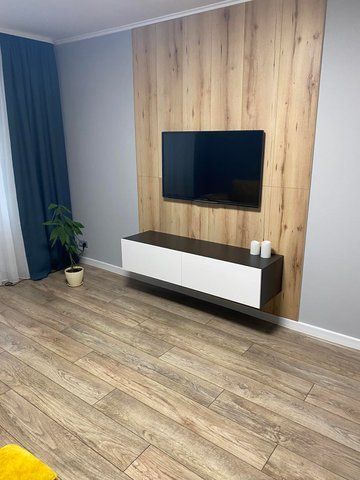 ТВ Тумба VIGO RTV Cama 140 Чорний Мат / Білий Глянець фотографія