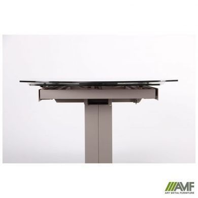 Стіл розкладний Joel beige AMF 120(180)X90 glass Quartz beige фотографія