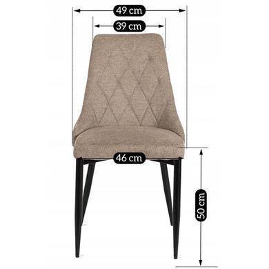Стілець MEBEL ELITE CORK 2 Бежевий фотографія