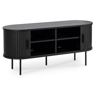 ТВ Тумба MEBEL ELITE TRISH 120 Чорний фотографія