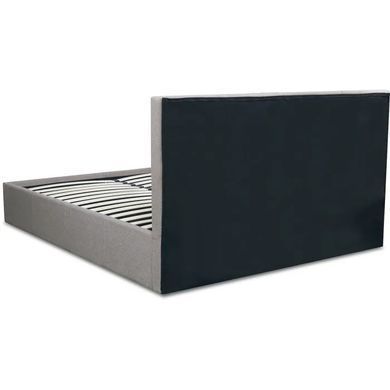 Кровать двуспальная MEBEL ELITE MELIA, 160x200 см ткань Серый фотография