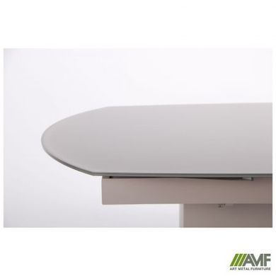 Стіл розкладний Joel beige AMF 120(180)X90 glass Quartz beige фотографія