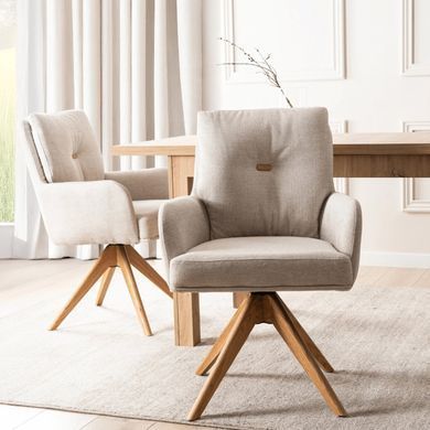 Стул поворотный MEBEL ELITE BIANCO Бежевый фотография