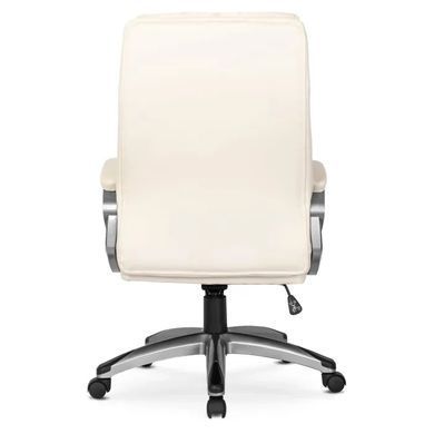 Стул офисный вращающийся MEBEL ELITE STRATO Экокожа Кремовый фотография
