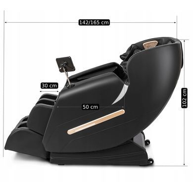 Масажне крісло MEBEL ELITE VX MAX екошкіра Чорний Меню англійською мовою фотографія
