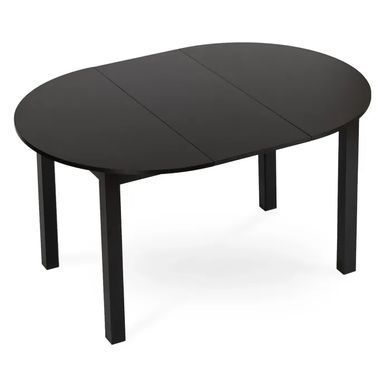 Стіл кухонний розкладний MEBEL ELITE HARRY 1 102(142)х102 см Чорний фотографія