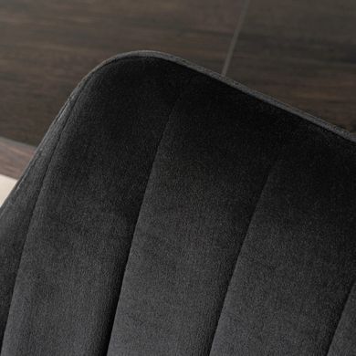 Стілець поворотний MEBEL ELITE MUMBAI 2 Velvet&nbsp;Чорний фотографія