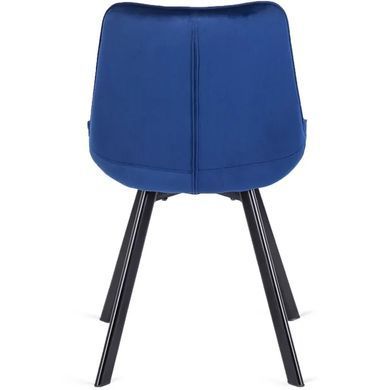 Стул бархатный MEBEL ELITE RICK Velvet, Темно-синий фотография