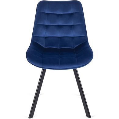 Стул бархатный MEBEL ELITE RICK Velvet, Темно-синий фотография