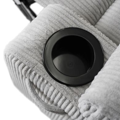 Масажне крісло MEBEL ELITE BOX Вельвет Сірий фотографія