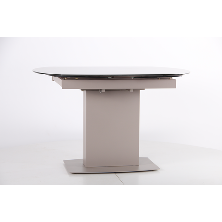 Стол раскладной Joel beige AMF 120(180)X90 glass Quartz beige фотография