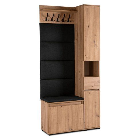Передпокій MEBEL ELITE VENORNA 90 Дуб Артизан/графіт фотографія