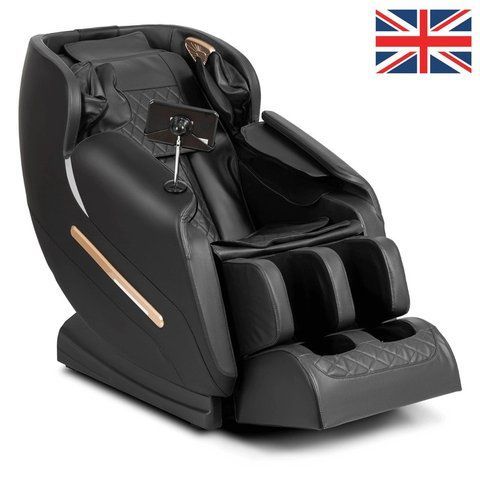Массажное кресло MEBEL ELITE VX MAX экокожа Черный Меню на английском языке фотография