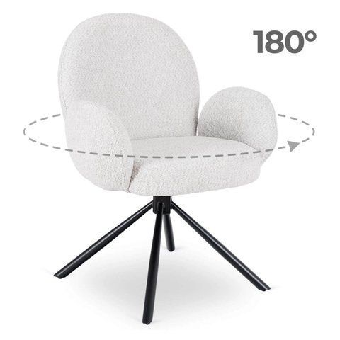 Стілець поворотний MEBEL ELITE MUSSO Сірий фотографія