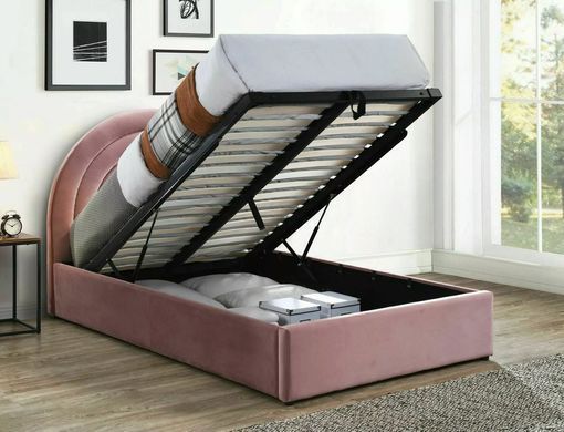 Кровать POLLY VELVET Signal 120x200 Античная Роза фотография