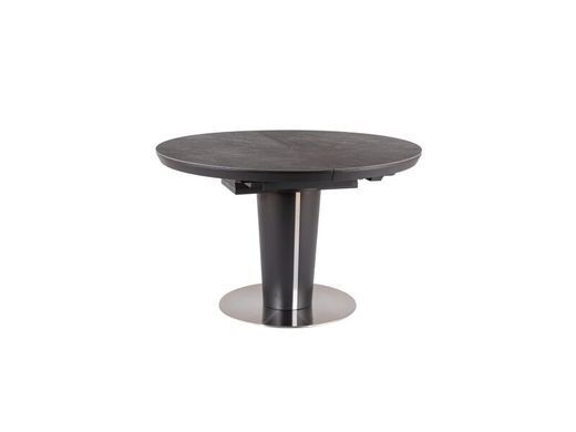 Стіл Розкладний ORBIT CERAMIC Signal 120(160)x120 Антарцит Ефект Мармуру фотографія