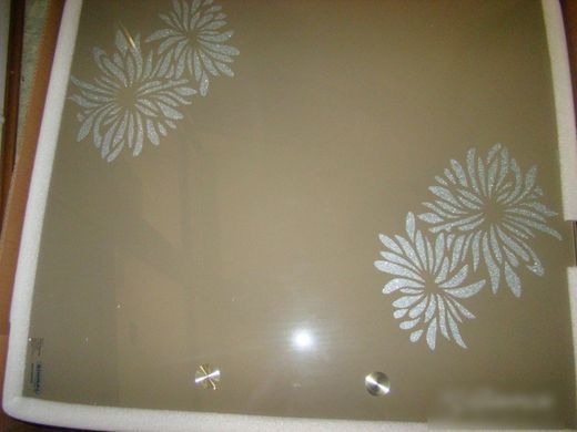 Стіл Скляний GD-082 Signal 80(131)x80 Темний Беж фотографія