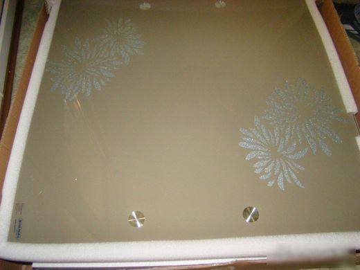 Стіл Скляний GD-082 Signal 80(131)x80 Темний Беж фотографія