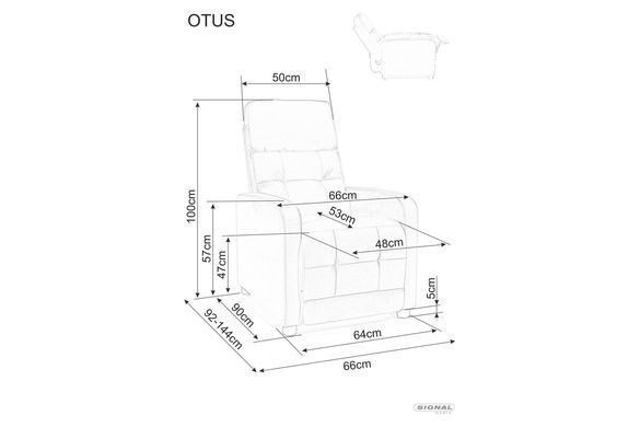 Кресло раскладное OTUS BREGO Signal Беж фотография