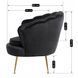 Кресло мягкое с подставкой MEBEL ELITE GRAND Velvet Черный