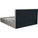Кровать двуспальная MEBEL ELITE MELIA, 160x200 см ткань Серый