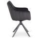 Стілець поворотний MEBEL ELITE MUMBAI 2 Velvet&nbsp;Чорний