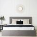 Кровать двуспальная MEBEL ELITE MELIA, 160x200 см ткань Серый